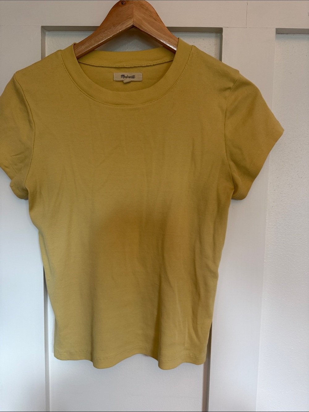 Madewell Women's Crewneck Tee - Yellow - Picture 2 of 3